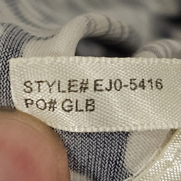 Eliza J SZ 6 Blue White Floral V-Neck Faux Wrap Belted Maxi Stretch Dress - Picture 8 of 10